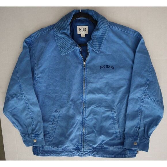 BDG x Urban Outfitters Women Sz L Blue Dex Canvas Oversized Workwear Jacket - Picture 11 of 13